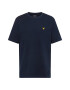 Lyle & Scott Majica 'Waffle' mornarska / rumena - Pepit.si