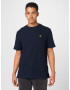 Lyle & Scott Majica 'Waffle' mornarska / rumena - Pepit.si