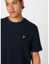 Lyle & Scott Majica 'Waffle' mornarska / rumena - Pepit.si