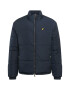 Lyle & Scott Prehodna jakna 'Fair Isle Reversible Puffer Jacket' mornarska / rdeča - Pepit.si