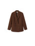 MANGO Blazer 'Greta' temno rjava - Pepit.si