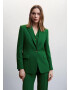 MANGO Blazer 'maca' temno zelena - Pepit.si