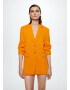 MANGO Blazer 'Pleat' oranžna - Pepit.si