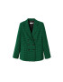 MANGO Blazer 'Regent' travnato zelena / črna - Pepit.si