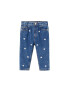 MANGO KIDS Kavbojke 'Marga' moder denim / bela / rumena - Pepit.si