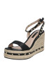 Miss Selfridge Sandali 'WHIZZER Black Stud Wedges' črna - Pepit.si