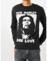 Mister Tee Majica 'Bob Marley One Love' črna / bela - Pepit.si