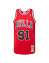 Mitchell & Ness Majica 'Dennis Rodman' rdeča / črna / bela - Pepit.si