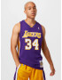 Mitchell & Ness Majica 'LA LAKERS - NBA SWINGMAN' rumena / temno liila / bela - Pepit.si