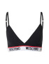 Moschino Underwear Nedrček roza / črna / bela - Pepit.si