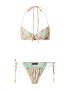 Nasty Gal Bikini rumena / meta / roza / staro roza - Pepit.si