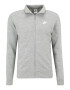 Nike Sportswear Jopa na zadrgo pegasto siva / bela - Pepit.si