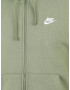 Nike Sportswear Jopa na zadrgo zelena / bela - Pepit.si