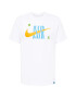 Nike Sportswear Majica azur / temno rumena / zelena / bela - Pepit.si