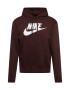 Nike Sportswear Majica kostanj rjava / bela - Pepit.si