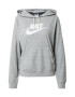 Nike Sportswear Majica pegasto siva / bela - Pepit.si