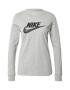 Nike Sportswear Majica pegasto siva / črna - Pepit.si