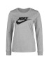 Nike Sportswear Majica pegasto siva / črna - Pepit.si