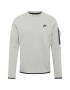 Nike Sportswear Majica 'Tech Fleece' svetlo siva / črna - Pepit.si