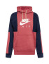 Nike Sportswear Majica temno modra / bela / pastelno rdeča - Pepit.si