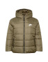 Nike Sportswear Prehodna jakna oliva / bela - Pepit.si