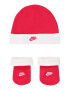 Nike Sportswear Set perila 'NIKE FUTURA HAT/BOOTIE 2PC' živo rdeča / bela - Pepit.si