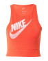 Nike Sportswear Top oranžno rdeča / bela - Pepit.si