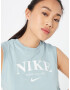 Nike Sportswear Top pastelno modra / bela - Pepit.si