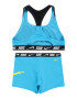 Nike Swim Športna kopalna moda svetlo modra / svetlo zelena / črna / off-bela - Pepit.si