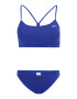 Nike Swim Športne bikini modra / bela - Pepit.si