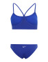 Nike Swim Športne bikini modra / bela - Pepit.si