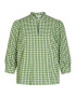 OBJECT Bluza 'Gingham' limeta / bela - Pepit.si