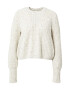 OBJECT Pullover 'Francie' pesek / pegasto bela - Pepit.si