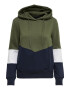 ONLY Majica 'ONLPEAR LS BLOCKING HOOD SWT' zelena - Pepit.si