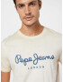 Pepe Jeans Majica 'WEST SIR' bež / golobje modra - Pepit.si