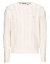 Polo Ralph Lauren Pulover 'LS CABLE CN-LONG SLEEVE-SWEATER' jajčna lupina - Pepit.si