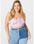 Public Desire Curve Top pastelno lila - Pepit.si