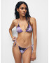 Pull&Bear Bikini hlačke svetlo modra / mauve / temno liila - Pepit.si