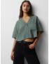 Pull&Bear Bluza temno zelena - Pepit.si