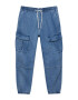 Pull&Bear Kargo kavbojke moder denim - Pepit.si