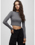 Pull&Bear Majica siva / temno siva - Pepit.si