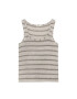 Pull&Bear Top z naramnicami siva / greige - Pepit.si