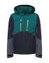 QUIKSILVER Zunanja jakna 'MISSION' zelena / temno modra / golobje modra - Pepit.si