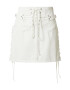 RE/DONE Krilo '70S LACE UP SKIRT' bela - Pepit.si