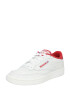 Reebok Classics Nizke superge 'Club C 85' bela / temno rdeča - Pepit.si