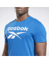 Reebok Sport Funkcionalna majica modra / bela - Pepit.si