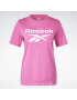 Reebok Sport Majica roza / bela - Pepit.si