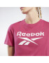 Reebok Sport Majica roza / bela - Pepit.si