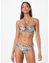 River Island Bikini zgornji del rjava / žad / črna / bela - Pepit.si