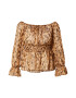 River Island Bluza karamel / svetlo rjava / temno rjava - Pepit.si